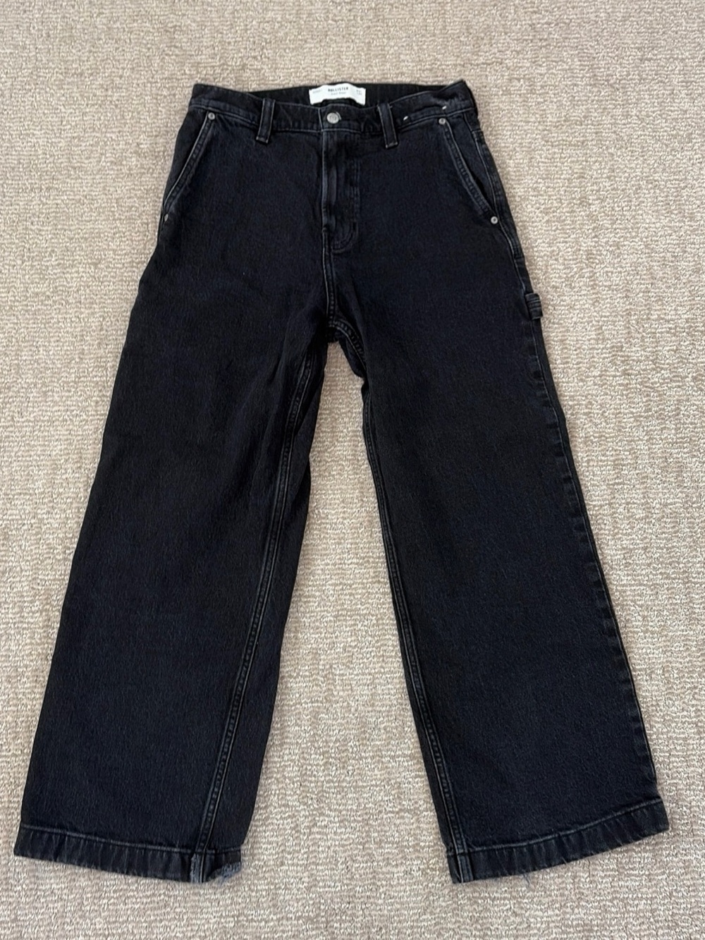 Hollister Black Relaxed super baggy Jeans